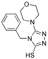 4-BENZYL-5-MORPHOLIN-4-YL-4H-1,2,4-TRIAZOLE-3-THIOL Struktur