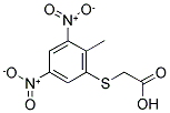 ACETIC ACID, [(2-METHYL-3,5-DINITROPHENYL)THIO]- Struktur