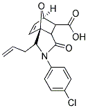 3-ALLYL-2-(4-CHLOROPHENYL)-1-OXO-1,2,3,6,7,7A-HEXAHYDRO-3A,6-EPOXYISOINDOLE-7-CARBOXYLIC ACID Struktur