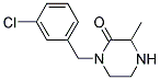 1-(3-CHLOROBENZYL)-3-METHYLPIPERAZIN-2-ONE Struktur