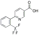 6-[2-(TRIFLUOROMETHYL)PHENYL]NICOTINIC ACID Struktur