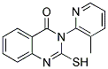 2-MERCAPTO-3-(3-METHYLPYRIDIN-2-YL)QUINAZOLIN-4(3H)-ONE Struktur