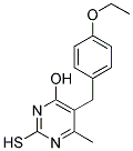 5-(4-ETHOXYBENZYL)-2-MERCAPTO-6-METHYLPYRIMIDIN-4-OL Struktur