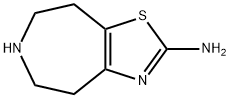 2-AMINO-4,5,6,7,8-PENTAHYDROTHIAZOLO[5,4-D]AZEPINE Struktur