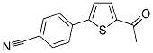 4-(5-ACETYL-2-THIENYL)BENZONITRILE Struktur