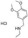 N-(3,4-DIMETHOXYBENZYL)-N-ETHYLAMINE HYDROCHLORIDE Struktur