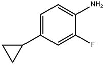 4-CYCLOPROPYL-2-FLUOROANILINE Struktur