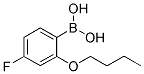 2-BUTOXY-4-FLUOROPHENYLBORONIC ACID Struktur