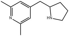 2,6-DIMETHYL-4-(2-PYRROLIDINYLMETHYL)PYRIDINE Struktur