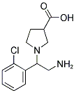 1-[2-AMINO-1-(2-CHLORO-PHENYL)-ETHYL]-PYRROLIDINE-3-CARBOXYLIC ACID Struktur