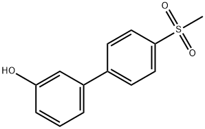 4'-(METHYLSULFONYL)[1,1'-BIPHENYL]-3-OL Struktur