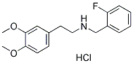 [2-(3,4-DIMETHOXY-PHENYL)-ETHYL]-(2-FLUORO-BENZYL)-AMINE HYDROCHLORIDE Struktur