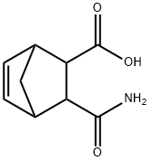 3-CARBAMOYL-BICYCLO[2.2.1]HEPT-5-ENE-2-CARBOXYLIC ACID Struktur