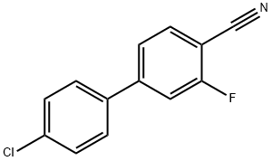 4'-CHLORO-3'-FLUORO[1,1'-BIPHENYL]-4-CARBONITRILE Struktur