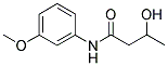 3-HYDROXY-N-(3-METHOXYPHENYL)BUTANAMIDE Struktur