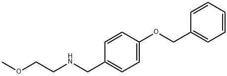 N-(4-(BENZYLOXY)BENZYL)-2-METHOXYETHANAMINE Struktur