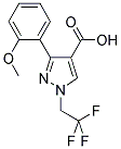 3-(2-METHOXY-PHENYL)-1-(2,2,2-TRIFLUORO-ETHYL)-1H-PYRAZOLE-4-CARBOXYLIC ACID Struktur