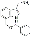 C-(7-BENZYLOXYMETHYL-1H-INDOL-3-YL)-METHYLAMINE Struktur