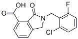 2-(2-CHLORO-6-FLUOROBENZYL)-3-OXO-4-ISOINDOLINECARBOXYLIC ACID Struktur