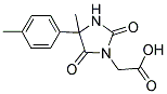 [4-METHYL-4-(4-METHYLPHENYL)-2,5-DIOXOIMIDAZOLIDIN-1-YL]ACETIC ACID Struktur