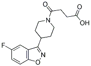 1-PIPERIDINEBUTANOIC ACID, 4-(5-FLUORO-1,2-BENZISOXAZOL-3-YL)-GAMMA-OXO- Struktur