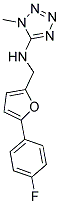 N-((5-(4-FLUOROPHENYL)-2-FURYL)METHYL)-1-METHYL-1H-TETRAZOL-5-AMINE Struktur
