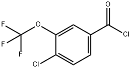 4-CHLORO-3-(TRIFLUOROMETHOXY)BENZOYL CHLORIDE Struktur