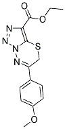 ETHYL 6-(4-METHOXYPHENYL)-5H-[1,2,3]TRIAZOLO[5,1-B][1,3,4]THIADIAZINE-3-CARBOXYLATE Struktur