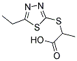 2-[(5-ETHYL-1,3,4-THIADIAZOL-2-YL)SULFANYL]PROPANOIC ACID Struktur