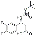 (S)-3-TERT-BUTOXYCARBONYLAMINO-3-(3,4-DIFLUORO-PHENYL)-PROPIONIC ACID Struktur