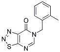 6-(2-METHYLBENZYL)[1,2,3]THIADIAZOLO[5,4-D]PYRIMIDIN-7(6H)-ONE Struktur