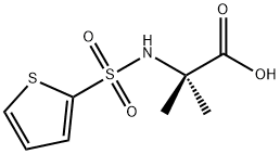 2-METHYL-2-(THIOPHENE-2-SULFONYLAMINO)-PROPIONIC ACID Struktur