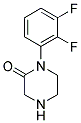 1-(2,3-DIFLUORO-PHENYL)-PIPERAZIN-2-ONE Struktur