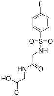 [([[(4-FLUOROPHENYL)SULFONYL]AMINO]ACETYL)AMINO]ACETIC ACID Struktur