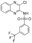 N-(3-CHLOROQUINOXALIN-2-YL)-3-(TRIFLUOROMETHYL)BENZENESULFONAMIDE Struktur