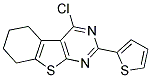 4-CHLORO-2-THIEN-2-YL-5,6,7,8-TETRAHYDRO[1]BENZOTHIENO[2,3-D]PYRIMIDINE Struktur