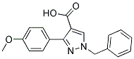 1-BENZYL-3-(4-METHOXYPHENYL)-1H-PYRAZOLE-4-CARBOXYLIC ACID Struktur