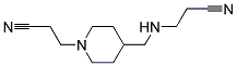 3-(4-[(2-CYANO-ETHYLAMINO)-METHYL]-PIPERIDIN-1-YL)-PROPIONITRILE Struktur