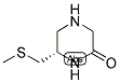 (S)-6-METHYLSULFANYLMETHYL-PIPERAZIN-2-ONE Struktur