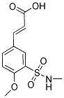 (2E)-3-[4-METHOXY-3-[(METHYLAMINO)SULFONYL]PHENYL]ACRYLIC ACID Struktur