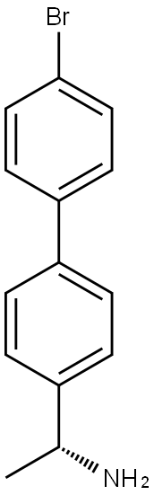 (R)-1-(4'-(4''-BROMOPHENYL)PHENYL)ETHANAMINE Struktur