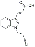 (2E)-3-[1-(2-CYANOETHYL)-1H-INDOL-3-YL]ACRYLIC ACID Struktur