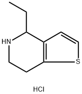 4-ETHYL-4,5,6,7-TETRAHYDROTHIENO[3,2-C]PYRIDINE HYDROCHLORIDE Struktur