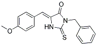 (5Z)-3-BENZYL-5-(4-METHOXYBENZYLIDENE)-2-THIOXOIMIDAZOLIDIN-4-ONE Struktur