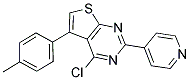 4-CHLORO-5-(4-METHYLPHENYL)-2-PYRIDIN-4-YLTHIENO[2,3-D]PYRIMIDINE Struktur