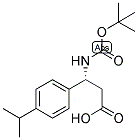 (R)-3-TERT-BUTOXYCARBONYLAMINO-3-(4-ISOPROPYL-PHENYL)-PROPIONIC ACID Struktur