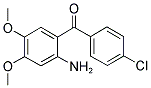 (2-AMINO-4,5-DIMETHOXY-PHENYL)-(4-CHLORO-PHENYL)-METHANONE Struktur