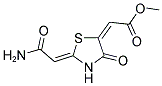 METHYL (2E)-[(2Z)-2-(2-AMINO-2-OXOETHYLIDENE)-4-OXO-1,3-THIAZOLIDIN-5-YLIDENE]ACETATE Struktur