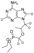 9-[2-(DIETHYLPHOSPHONOMETHOXY)PROPYL-D6] ADENINE Struktur