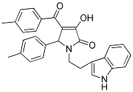 3-HYDROXY-1-[2-(1H-INDOL-3-YL)ETHYL]-4-(4-METHYLBENZOYL)-5-(4-METHYLPHENYL)-1,5-DIHYDRO-2H-PYRROL-2-ONE Struktur